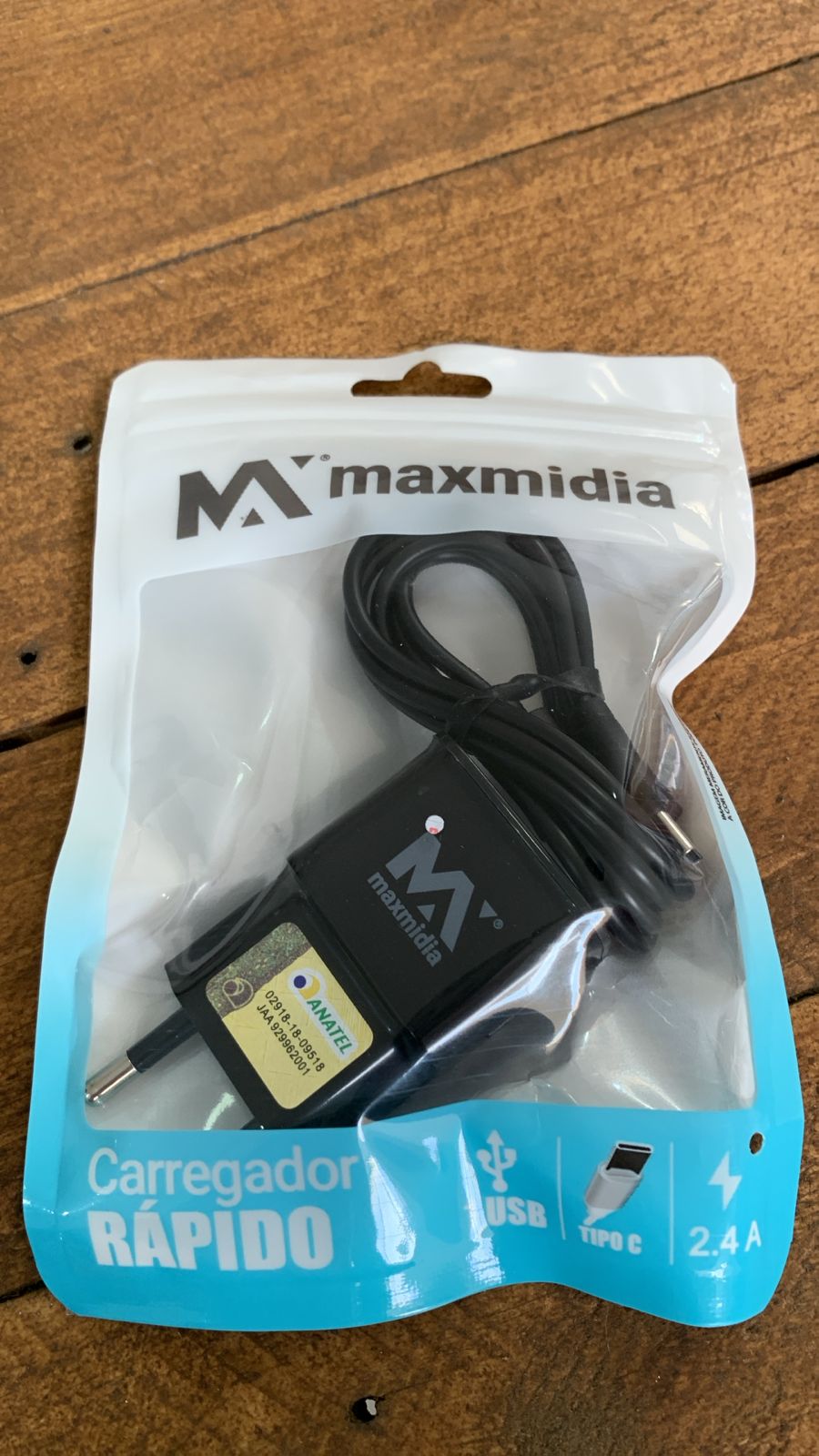 CARREGADOR TIPO C MAXMÍDIA