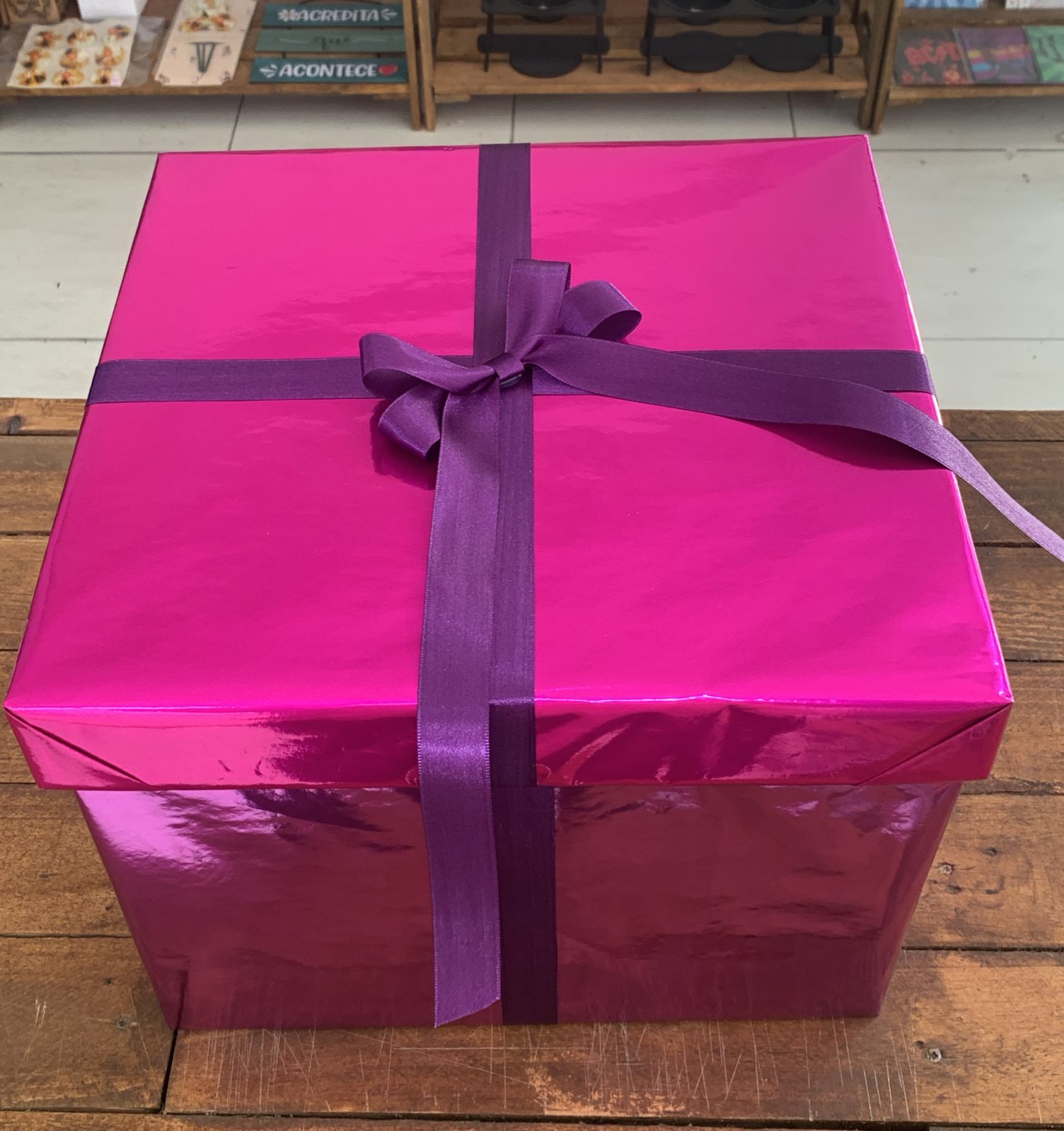 CAIXA ROSA GRANDE PINK