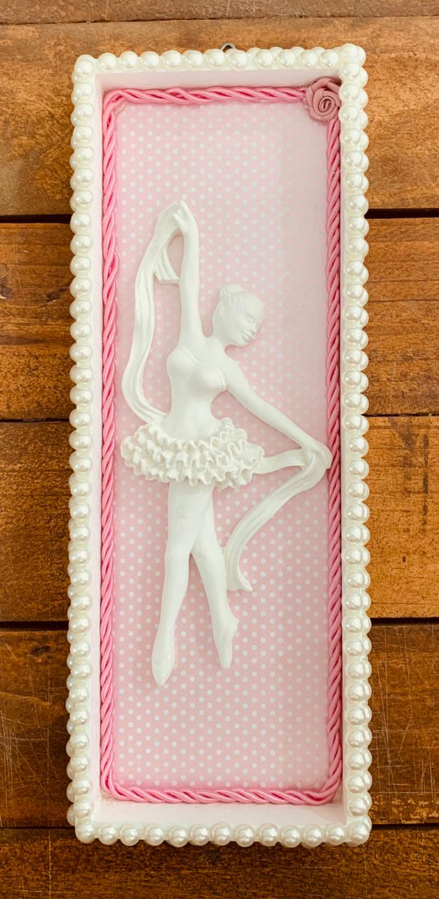 QUADRO BAILARINA ROSA