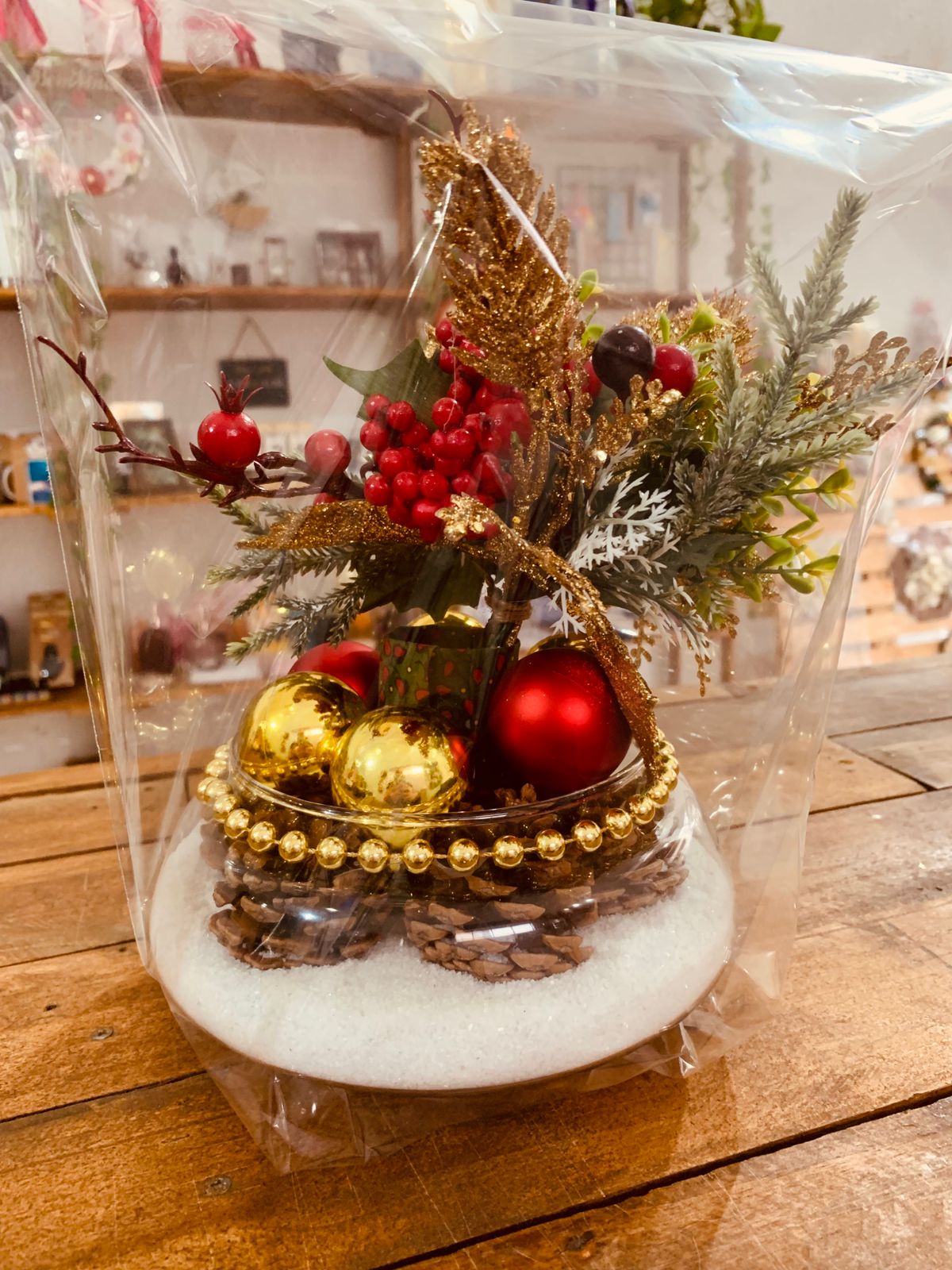 ENFEITE DE MESA NATAL