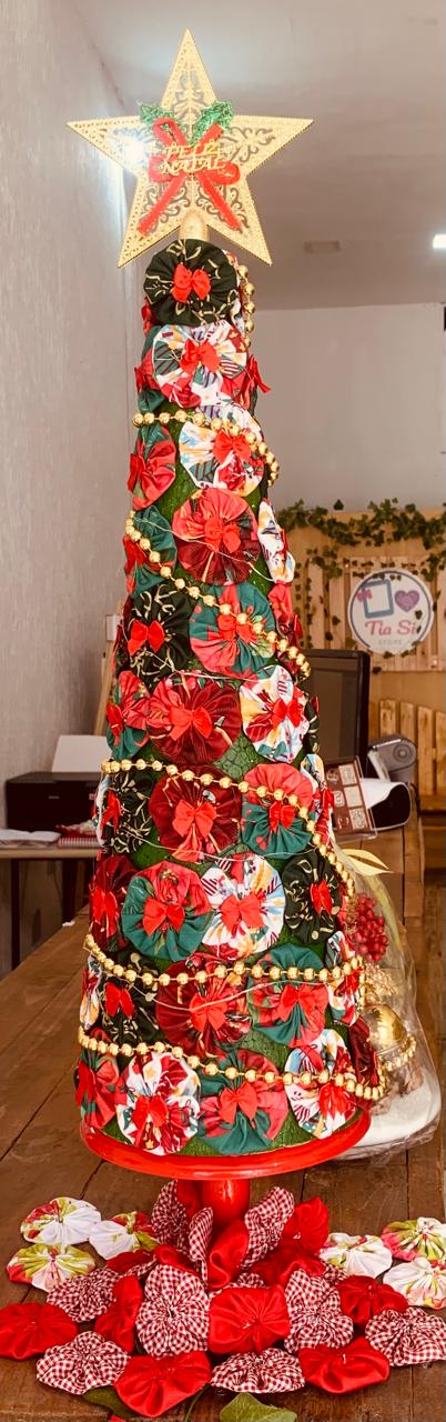 ÁRVORE NATAL FUXICO 50CM