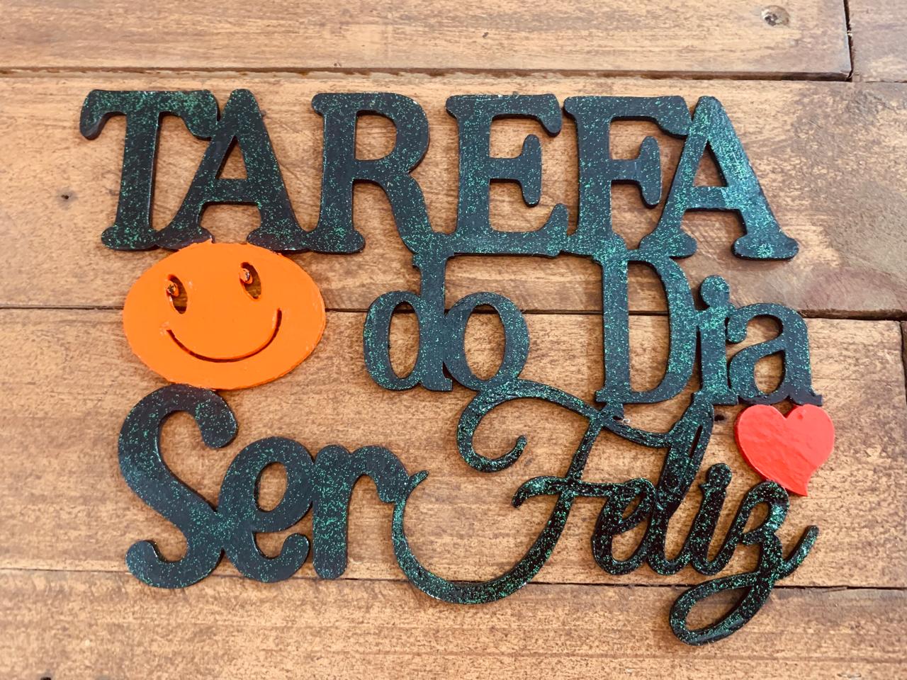 PLACA TAREFA DO DIA
