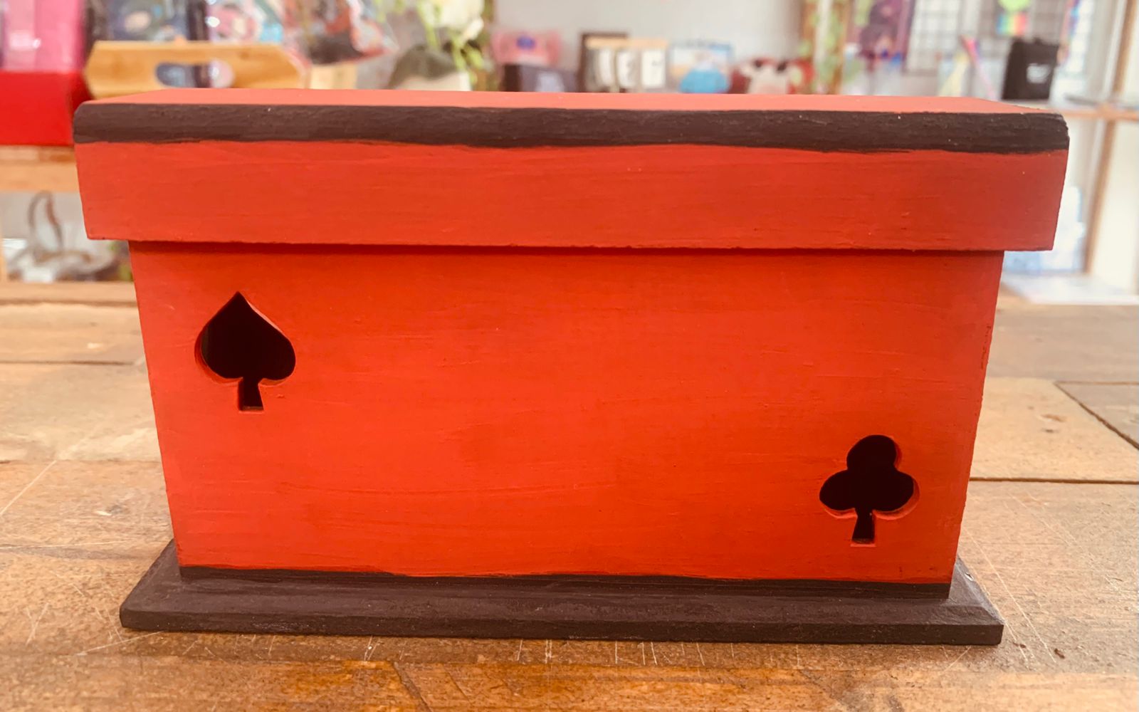 PORTA BARALHO VERMELHO