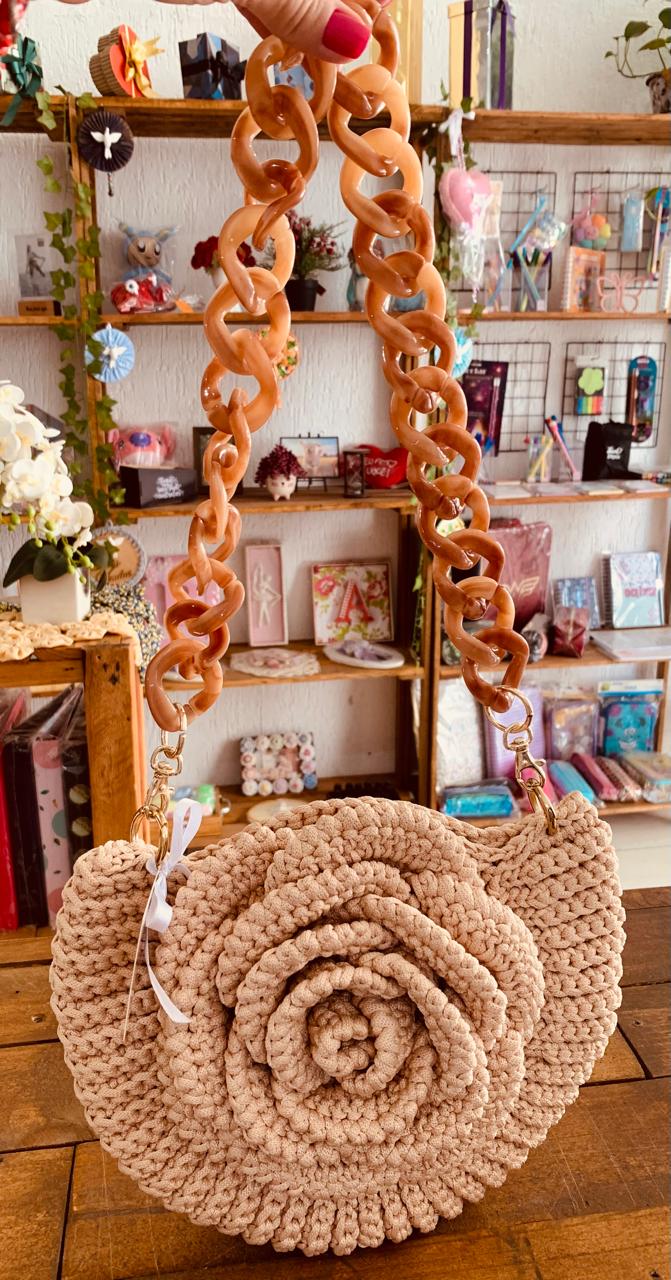 BOLSA NUDE ROSA ACRÍLICO