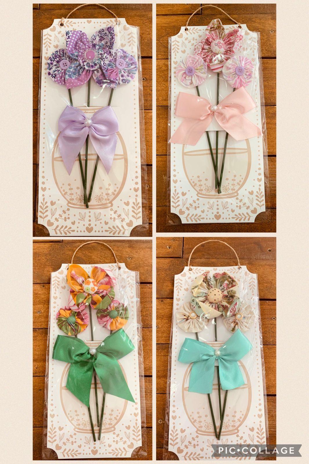 CARTÃO FLORAL DE PENDURAR