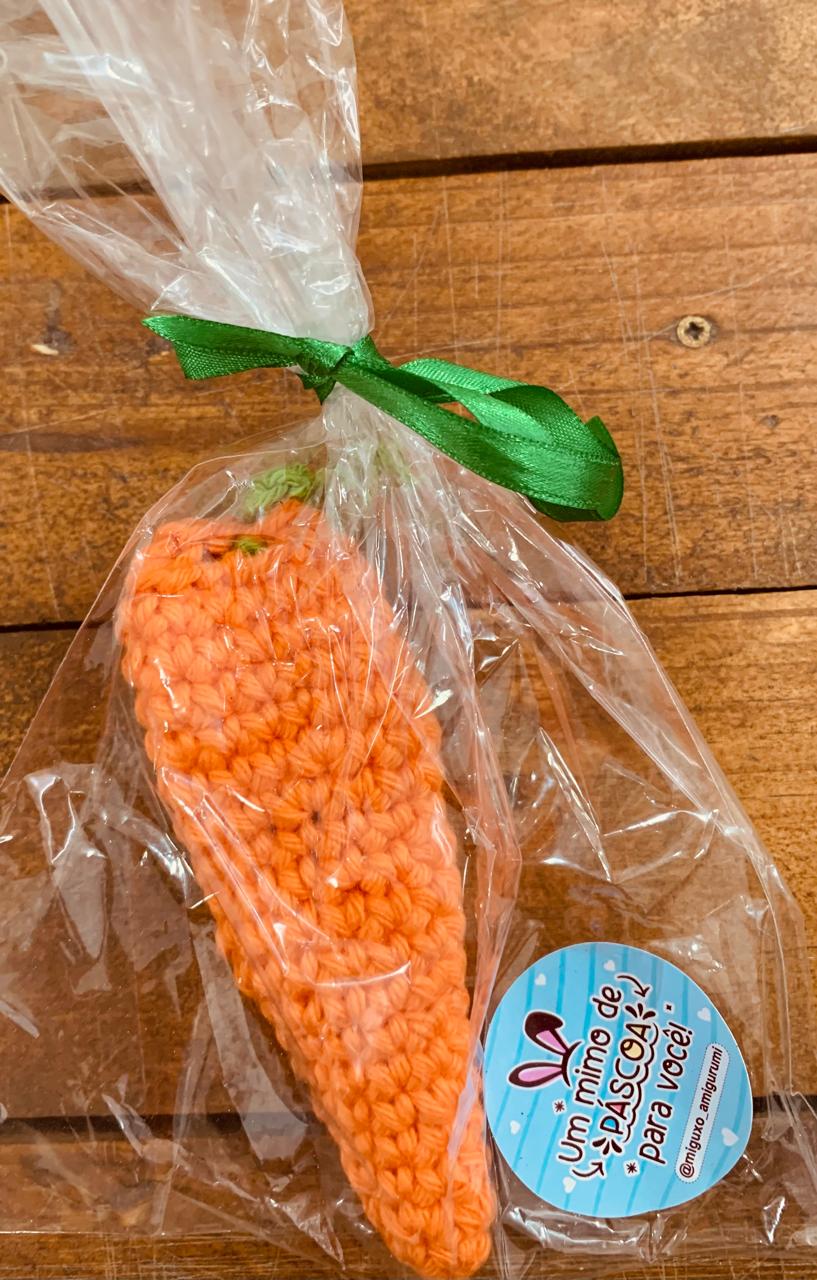 PORTA BOMBOM CENOURA AMIGURUMI