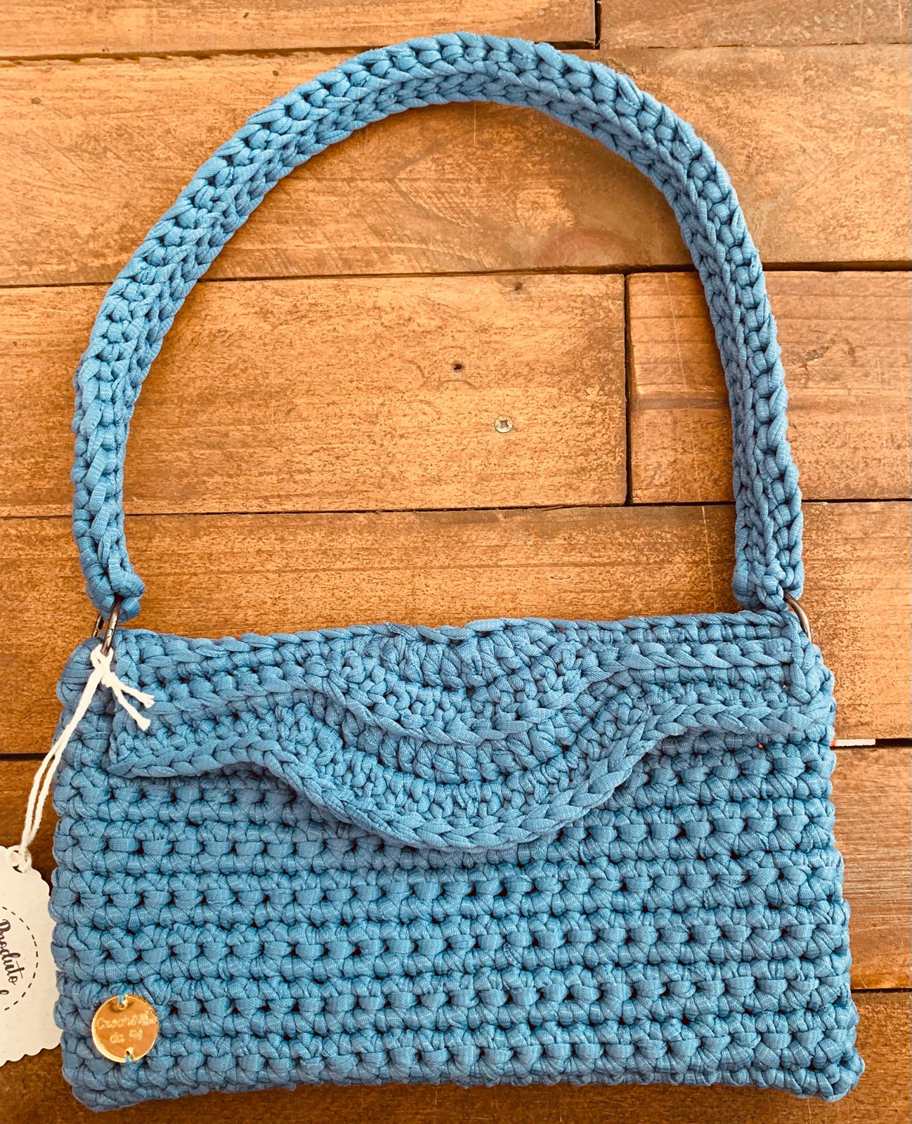 BOLSA CHOCHÊ RETANGULAR AZUL