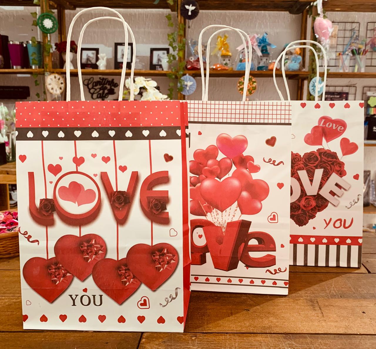 SACOLA LOVE 18X25